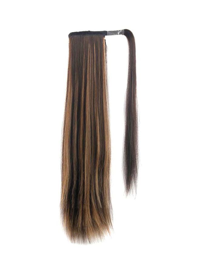 شاربدو شعر مستعار طويل ومسترسل بني 61سم