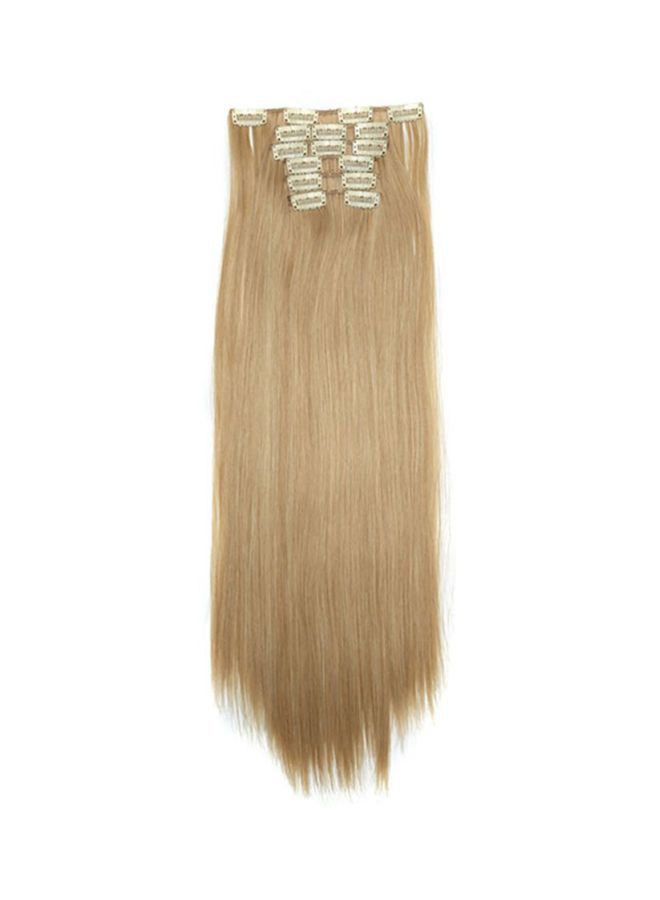 شاربدو شعر مستعار طويل ومسترسل بيج 61سم