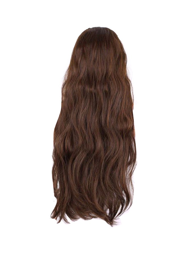 شاربدو باروكة شعر مجعد إفريقية للسيدات فاشون ديب غير مرئية - H062 البني الفاتح 70سم - Image 1