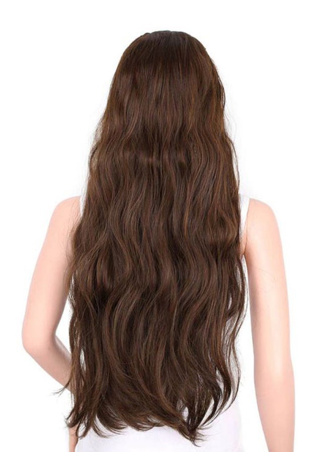 شاربدو باروكة شعر مجعد إفريقية للسيدات فاشون ديب غير مرئية - H062 البني الفاتح 70سم - Image 2