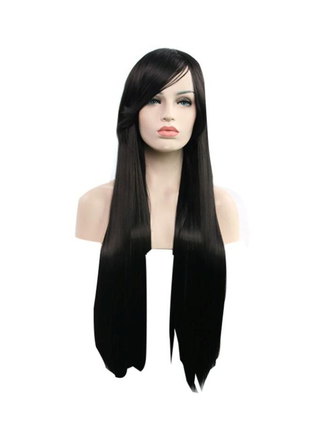 Voberry Long Straight Wig Black 8x4x4cm - Image 1