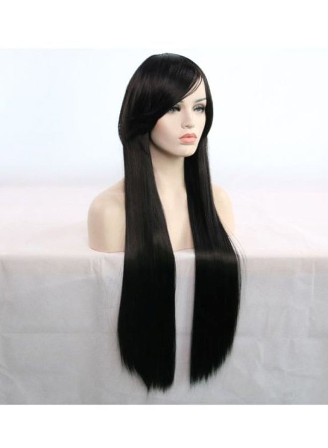 Voberry Long Straight Wig Black 8x4x4cm - Image 3