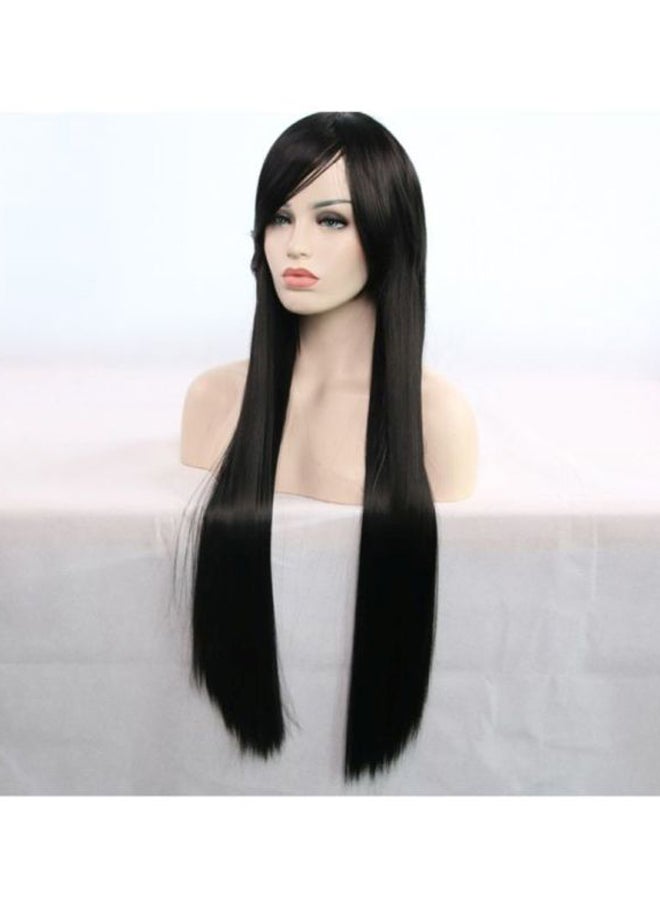 Voberry Long Straight Wig Black 8x4x4cm - Image 4