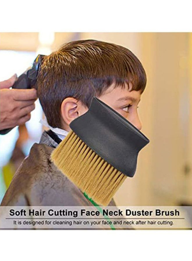 docooler Hair Cutting Dusting Brush Black/Beige 13.5x12.5cm  - Image 2