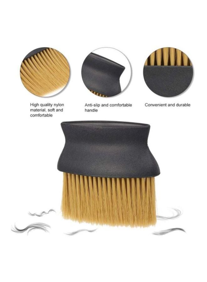 docooler Hair Cutting Dusting Brush Black/Beige 13.5x12.5cm  - Image 4