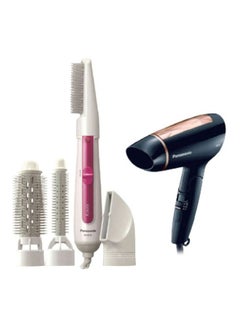 Panasonic 4-In-1 Hair Styler Plus Dryer Black/Rose Gold 