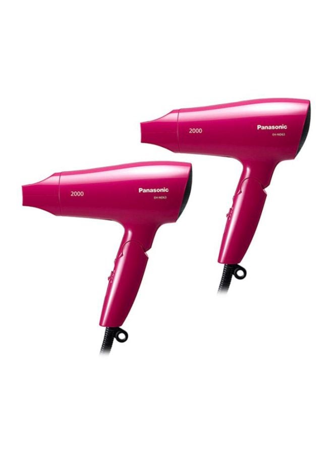 باناسونيك مجفف شعر مكون من قطعتين وردي / أسود/ أبيض - Image 1