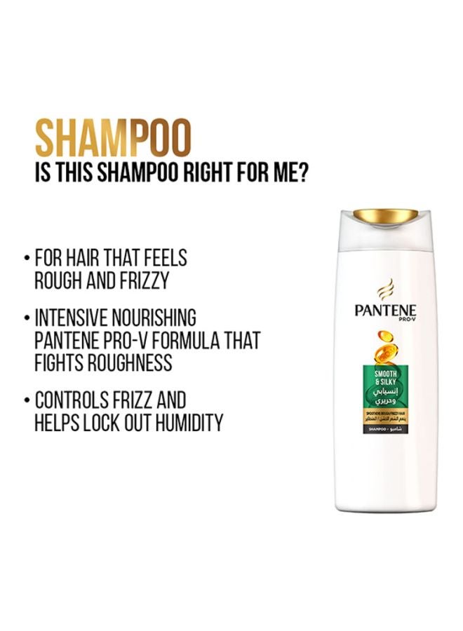 Pantene - Smooth And Silky Shampoo 600 + 400ml Pack of 2 - Image 1