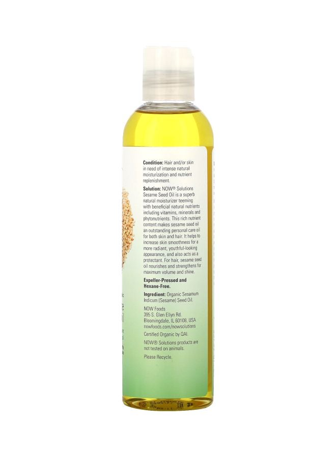 Now Foods Sesame Seed Oil 237ml - Image 2