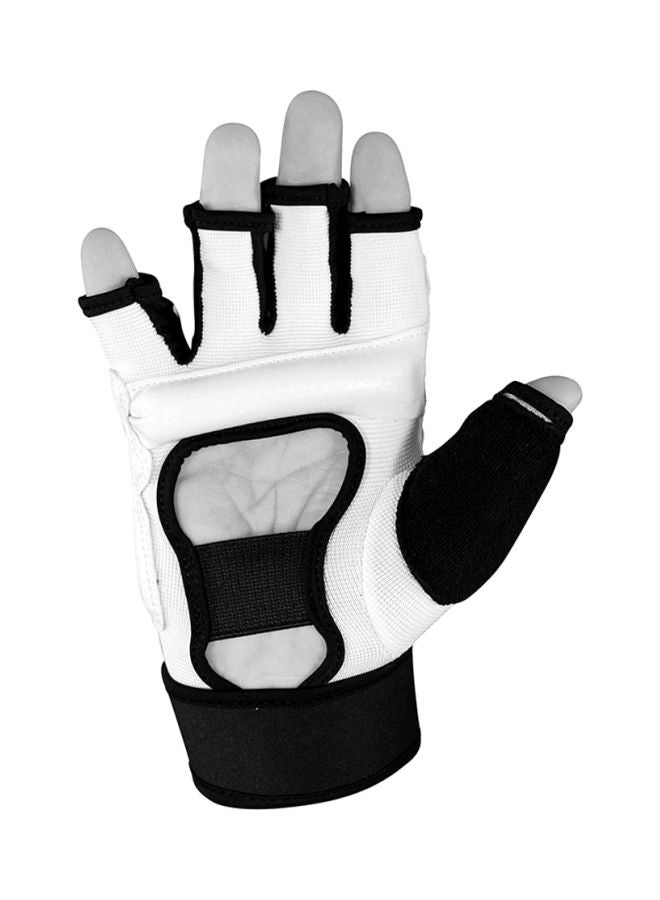 Taekwondo Fighter Gloves - White/Black XL - v1616698336/N18847812A_2