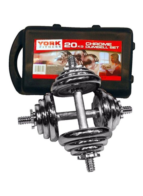 Chrome Dumbbell Set - 20Kg