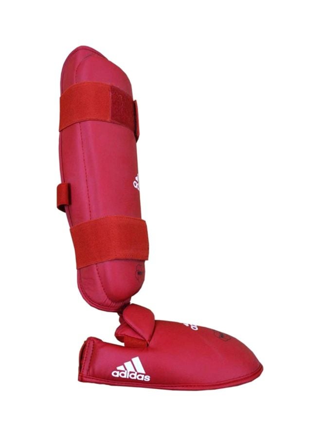 Adidas - Pair Of Karate Shin And Step Pad - Red XL - Image 1