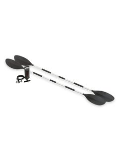 INTEX Intex 68307EP Explorer K2 Inflatable Kayak Set: Includes Deluxe 86in Aluminum Oars and High-Output Pump – SuperStrong PVC – Adjustable Seats with Backrest – 2-Person – 400lb Weight Capacity 16.25x13.50x23.13inch  - Image 5