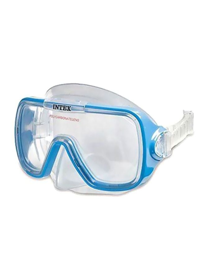 انتكس طقم أنبوب تنفس وقناع لأغراض الغطس والسباحة وركوب الأمواج، مكون من قطعتين - Image 2