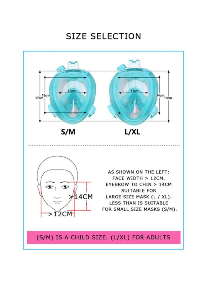 J&J Panoramic View Scuba Diving Mask S/M - Image 4