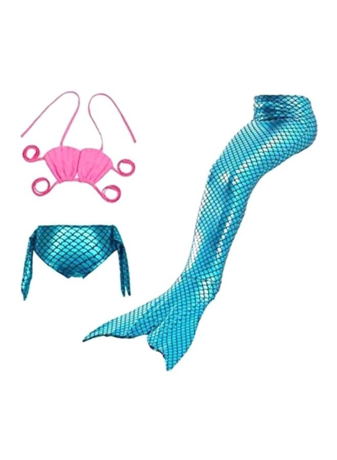 J&J 3-Piece Mermaid Swimming Suit Plus Fin Set 110cm  - Image 1