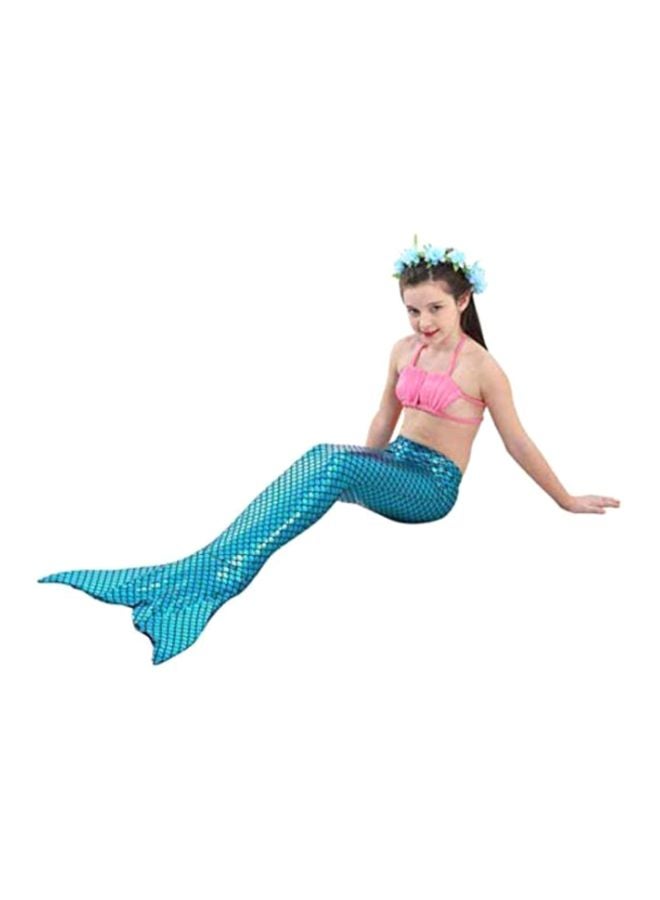J&J 5-Piece Mermaid Swimming Suit With Bikini Set Multicolour - Image 2