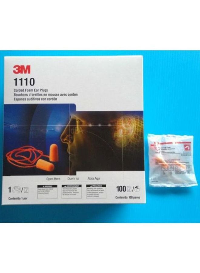 3M - Corded Foam Earplugs One Size - Image 1