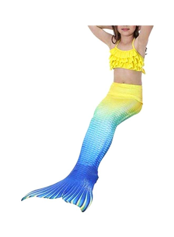 J&J 3-Piece Mermaid Swimming Suit With Bikini Set 110cm - Image 2