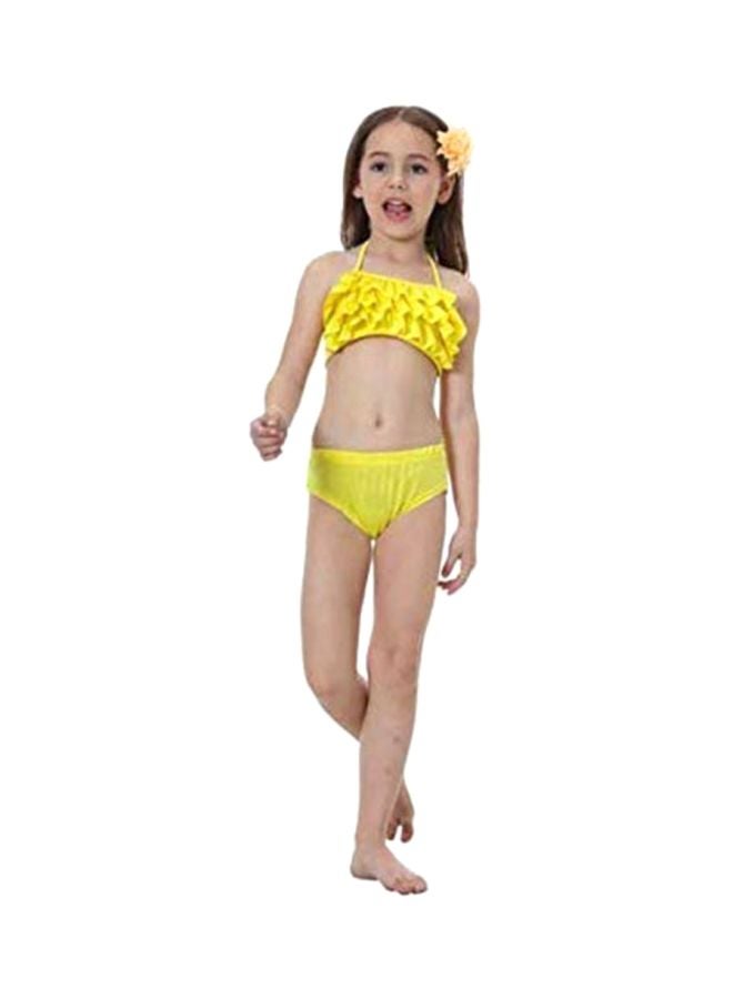 J&J 3-Piece Mermaid Swimming Suit With Bikini Set 110cm - Image 3