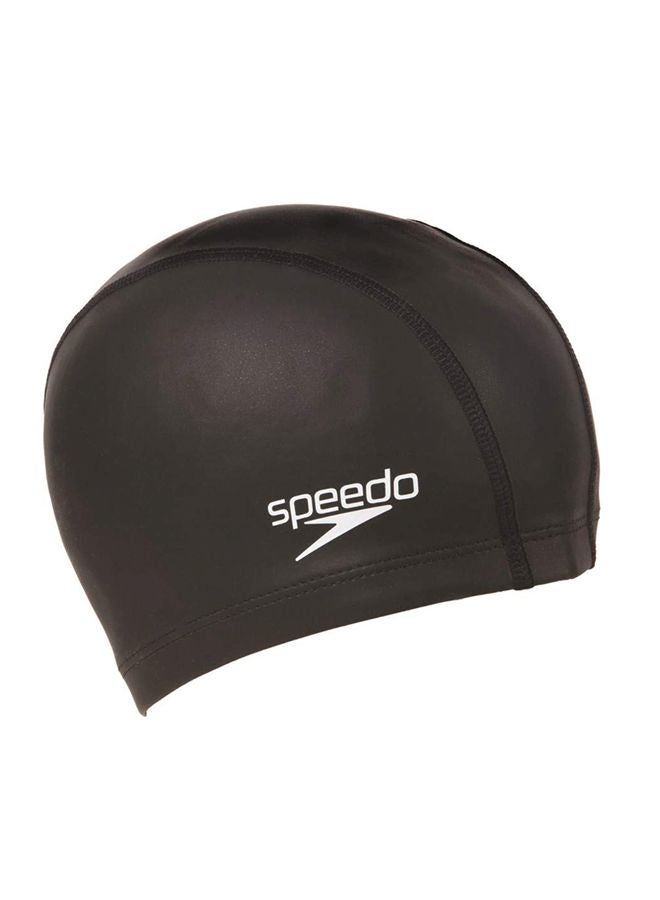 speedo Hydrodynamic Pace Swimming Cap Black One Size  - Image 2