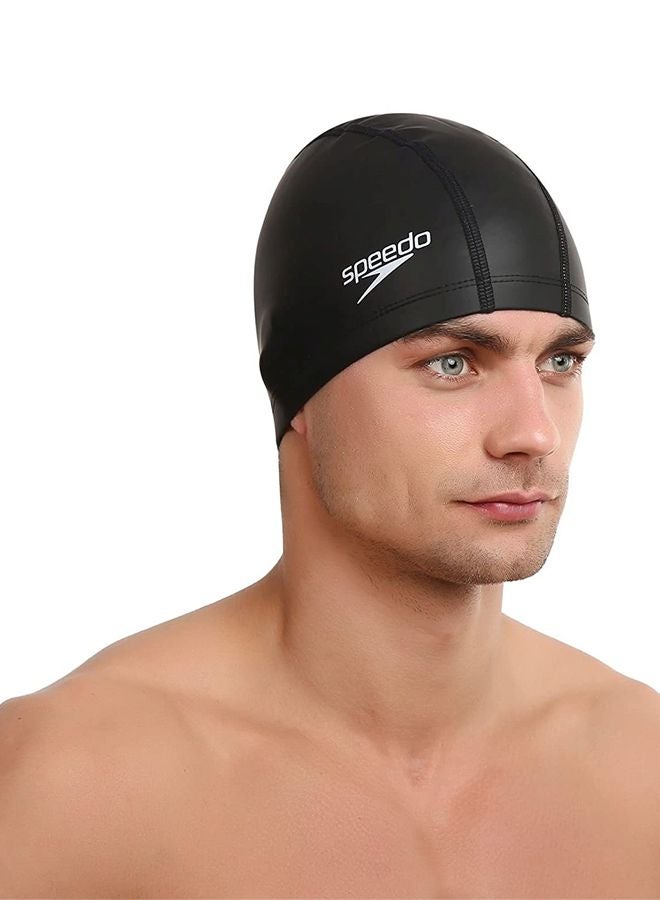 speedo Hydrodynamic Pace Swimming Cap Black One Size  - Image 5