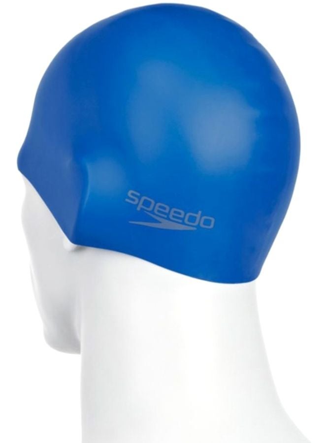 speedo Hydrodynamic Swimming Cap - Neon Blue  - Image 2