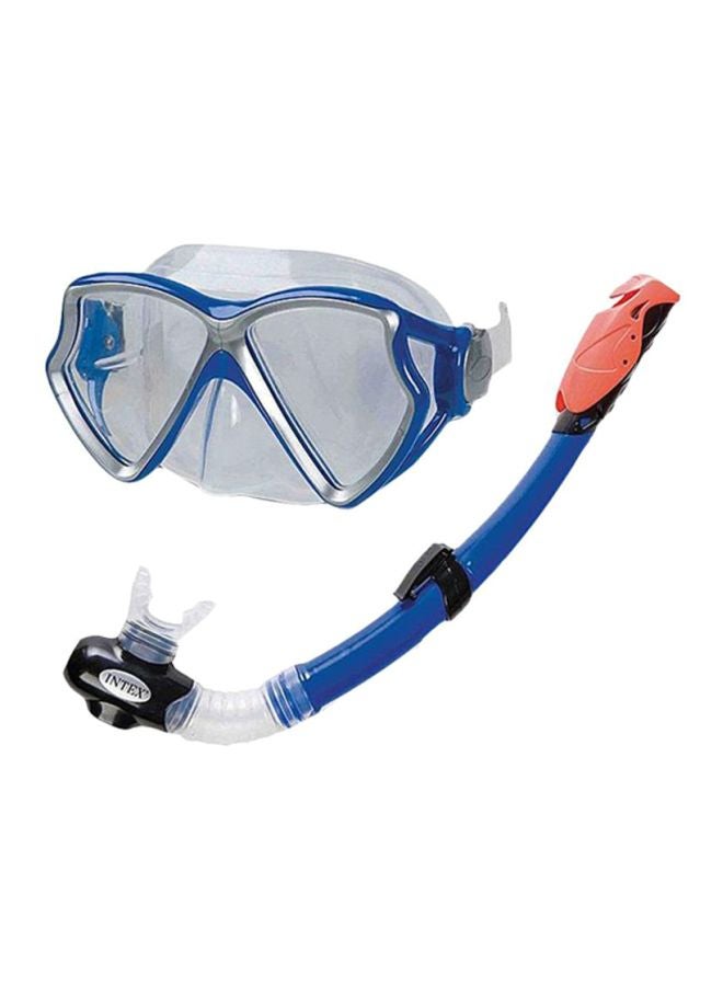 INTEX Aviator Pro Swimming Diving Mask and Snorkel Set - Image 1
