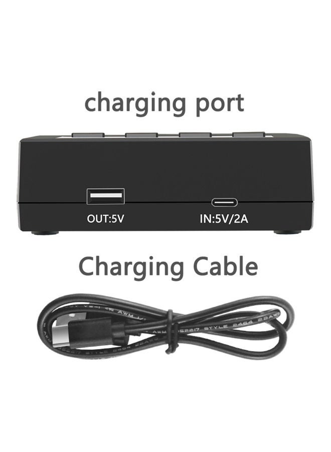 LiitoKala 4-Slot Battery Charger with Cable Black  - Image 3