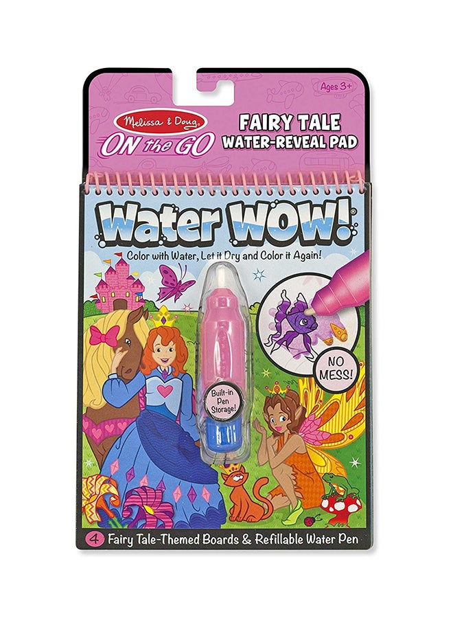 Melissa & Doug Water Wow - Fairy Tale – Reusable Water-Reveal Activity Pad with 4 Magical Scenes & Refillable Pen – Mess-Free Creative Travel Toy for Kids – Ages 3+ MD9415 Multicolour - Image 1