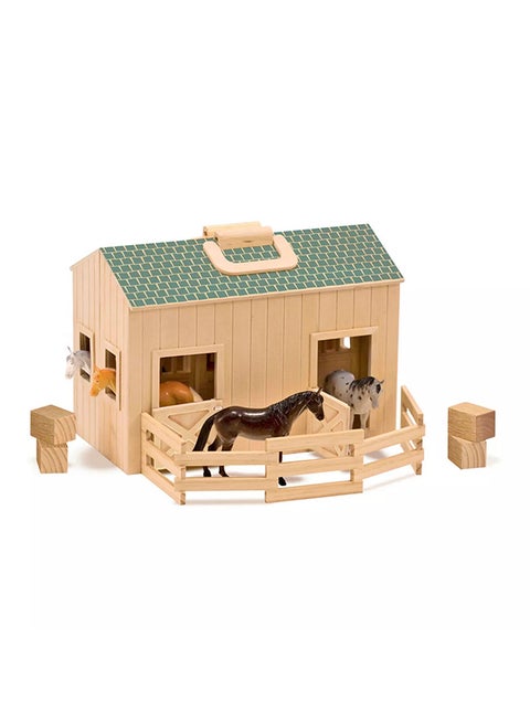Fold And Go Stable Playset