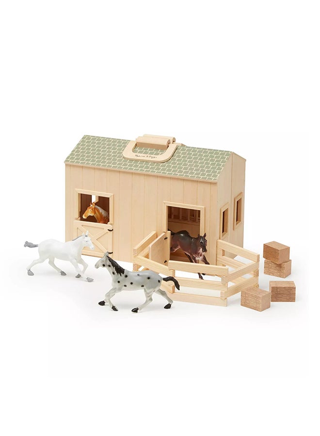 Fold And Go Stable Playset