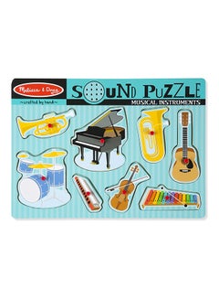 Melissa & Doug 8-Piece Musical Instruments Sound Puzzle 732 22.2x29.8x1.9cm  - Image 1