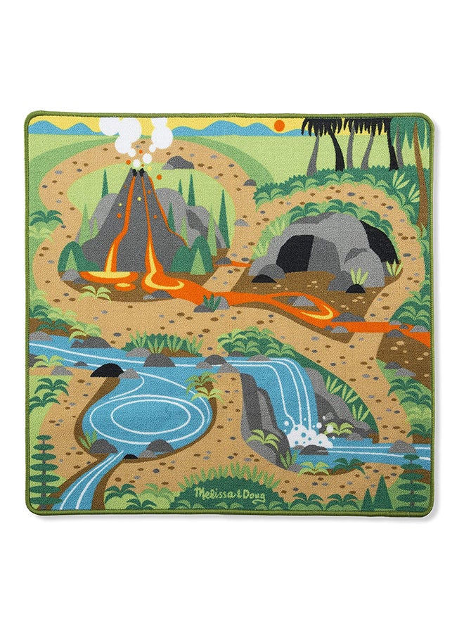 Melissa & Doug - Prehistoric Playground Dinosaur Activity Rug - Image 1