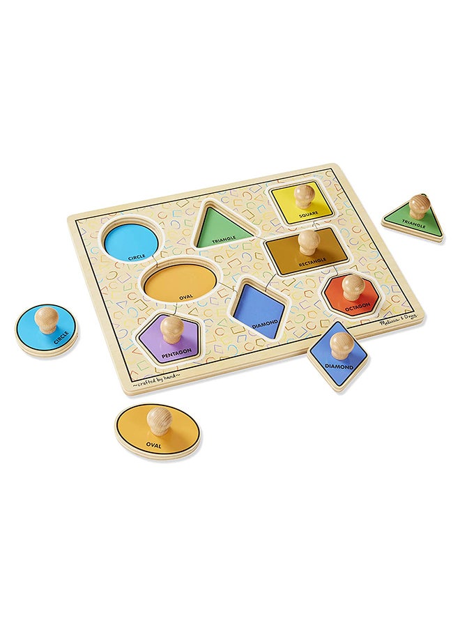 Melissa & Doug - Melissa And Doug Large Shapes Jumbo Knob 3390 - Jigsaws And Puzzles - Image 1