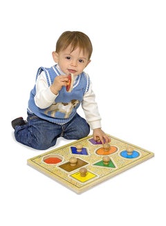 Melissa & Doug Melissa And Doug Large Shapes Jumbo Knob 3390 - Jigsaws And Puzzles  - Image 4