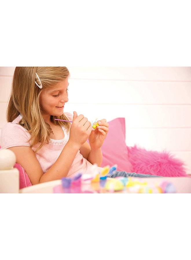 4M Glitter Mermaid Mould & Paint Kit – DIY Plaster Mermaid Figures with Glow & Glitter Paint | Create 6 Sparkly Mermaid Magnets or Badges | STEM Art Activity for Kids Ages 5+ | 2016 18.2cm - Image 5