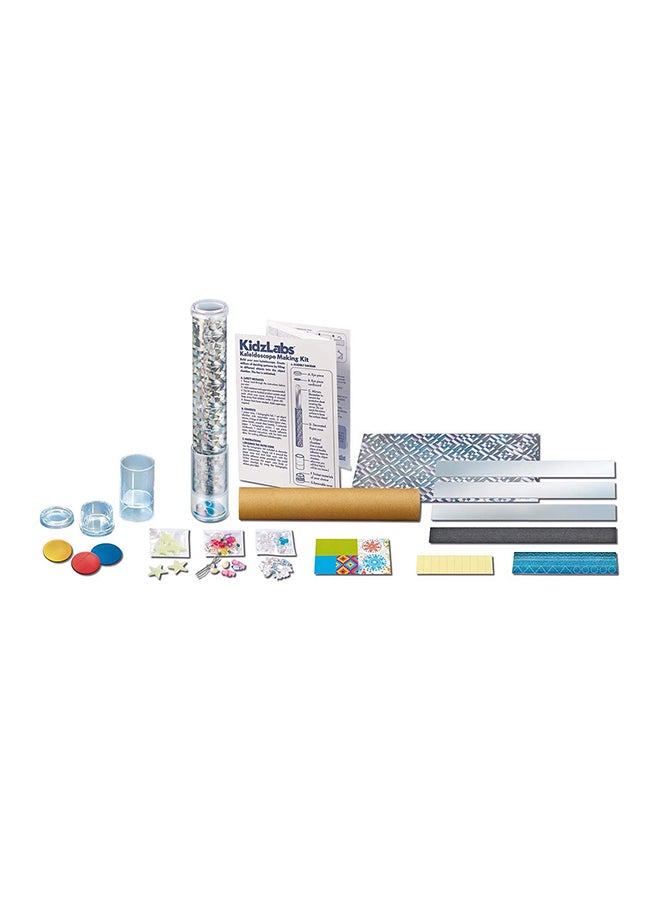 4M KidzLabs Kaleidoscope Making Kit – Build Your Own Optical Toy with Colored Beads, Foil & More | Learn Light Reflection & STEM Concepts | Arts & Crafts Science Kit for Kids Ages 7+ 16.7cm - Image 3