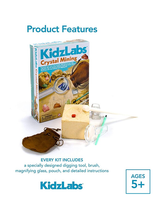 4M لعبة استخراج بلورات الكريستال من مجموعة كيدز لابس 16.7سم - Image 4