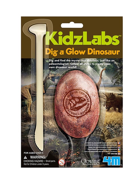 KidzLabs / Dig A Glow Dinosaur (6 Assorted)
