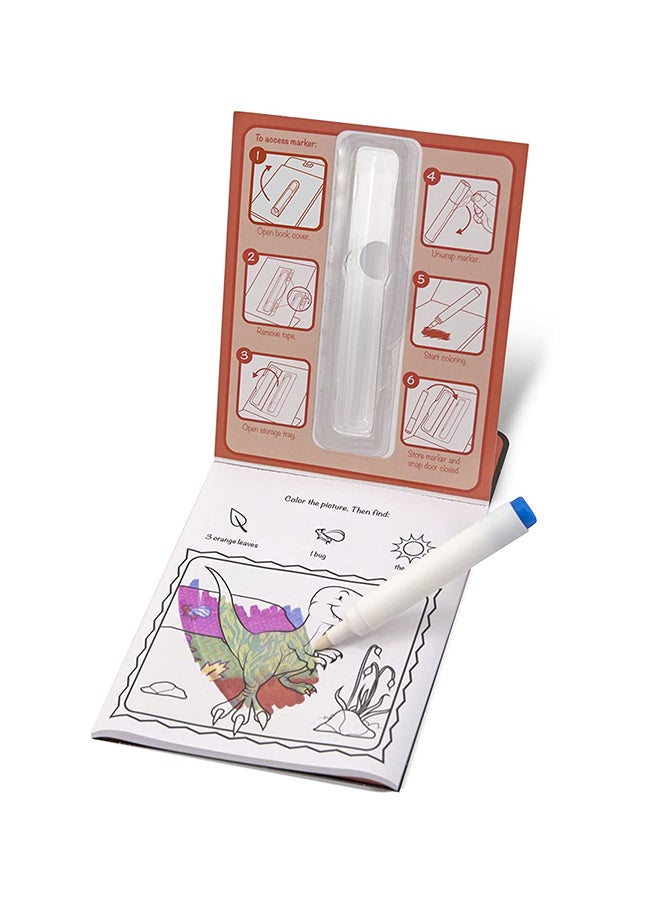 Melissa & Doug ColorBlast Dinosaur – 24 No-Mess Magic Reveal Pages with Invisible Ink Pen Stored in Cover, Prehistoric Seek-&-Find Dinosaur Scenes & Travel-Friendly Design | MD5357 Multicolour - Image 2