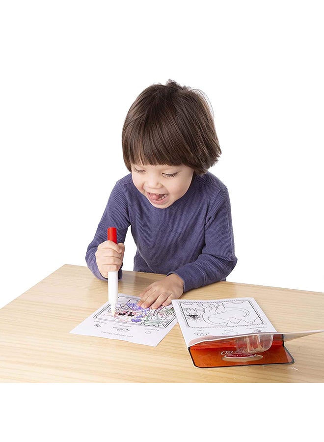 Melissa & Doug ColorBlast Dinosaur – 24 No-Mess Magic Reveal Pages with Invisible Ink Pen Stored in Cover, Prehistoric Seek-&-Find Dinosaur Scenes & Travel-Friendly Design | MD5357 Multicolour - Image 4