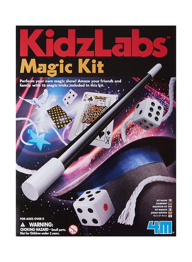 4M Children’s Magic Set – 12 Easy Tricks for Young Magicians | Includes Wand, Cups & Balls, Card Tricks, Rope Tricks & More | Develop Confidence & Showmanship | STEM Toy for Kids Ages 8+ - Image 1