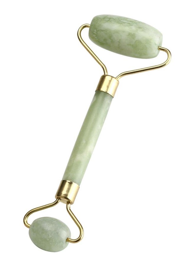 بيوينتي بكرة تدليك للوجه من حجر اليشم الملكي أخضر/ ذهبي 11 x 6سم - Image 1