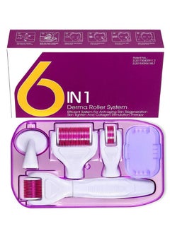 6-In-1 Micro Needle Roller Kit White/Purple - v1616734645/N40412375A_3