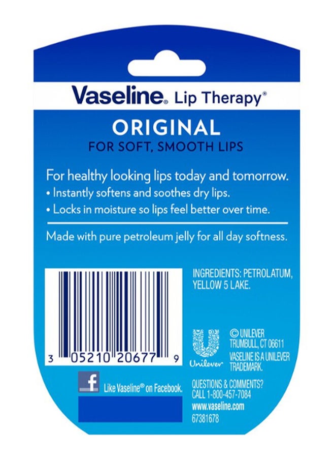 Vaseline Original Lip Therapy Clear 7grams - Image 3