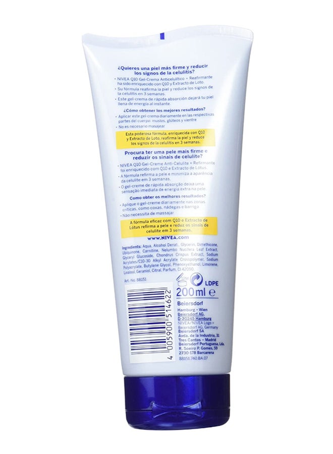 Nivea - Q10 Plus Anti-Cellulite Gel-Cream 200ml - Image 1