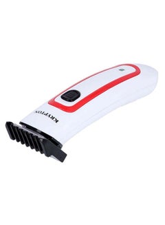 KRYPTON Rechargeable Hair Trimmer White/Black/Red  - Image 1