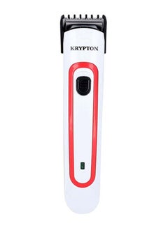 KRYPTON Rechargeable Hair Trimmer White/Black/Red  - Image 2