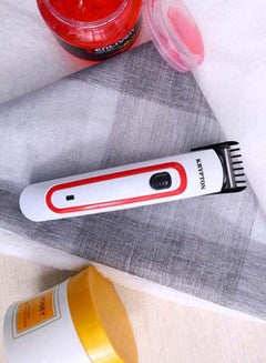 KRYPTON Rechargeable Hair Trimmer White/Black/Red  - Image 5